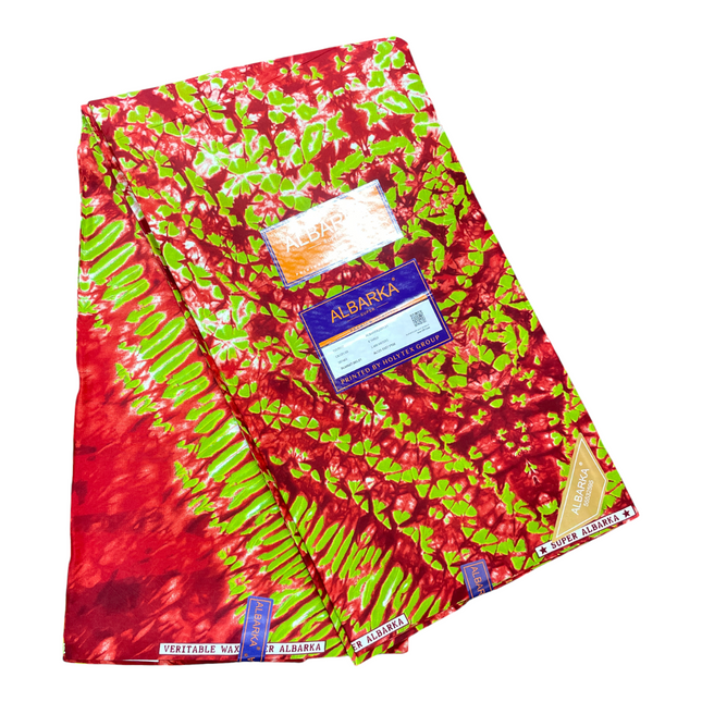 African Print Fabric - 6 Yards - Polycotton