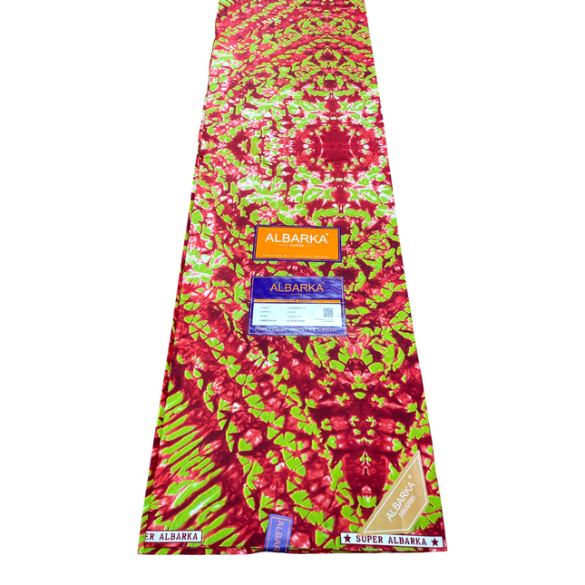 African Print Fabric - 6 Yards - Polycotton