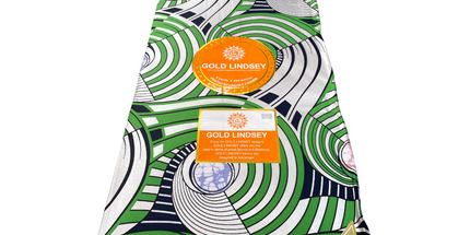 African Shiny Print Fabric - 6 Yards - Polycotton