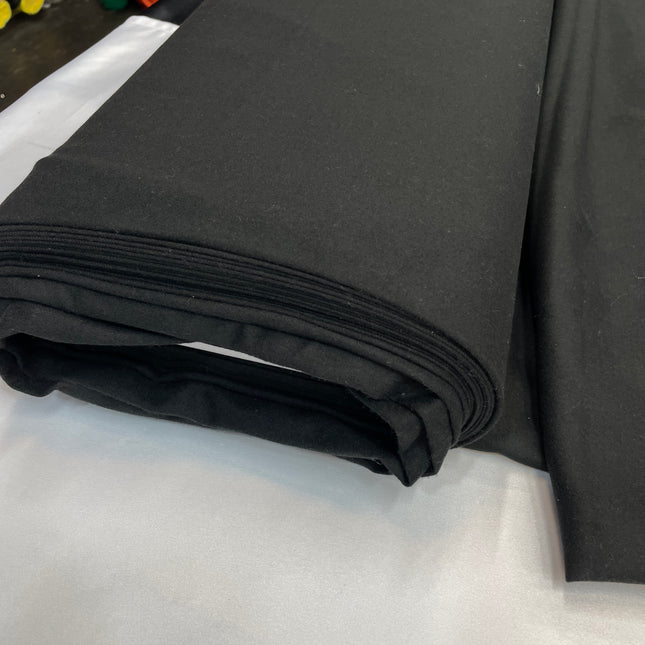 Wool and Cashmere Blend Suiting, Black