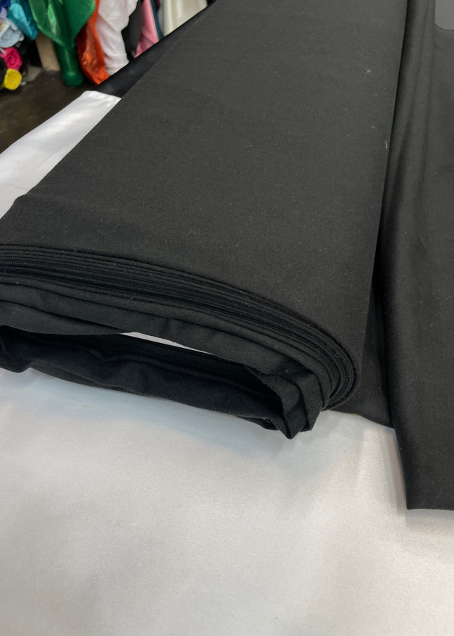 Wool and Cashmere Blend Suiting, Black