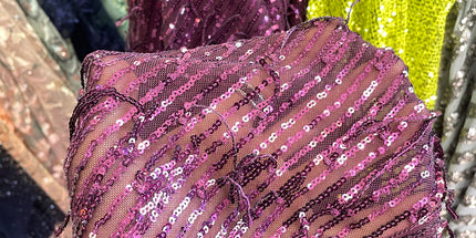 Purple Sequins Lace