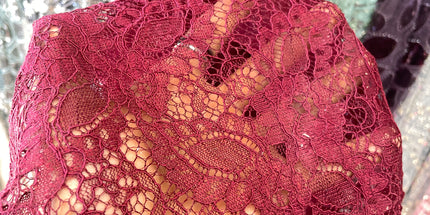 Maroon Chantilly Lace