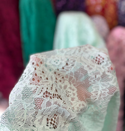 Light Green Chantilly Lace
