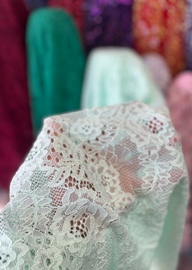 Light Green Chantilly Lace