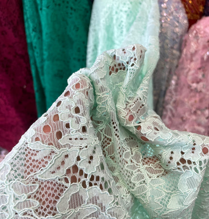 Light Green Chantilly Lace