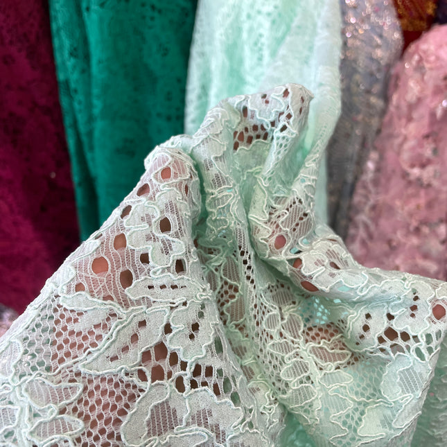 Light Green Chantilly Lace