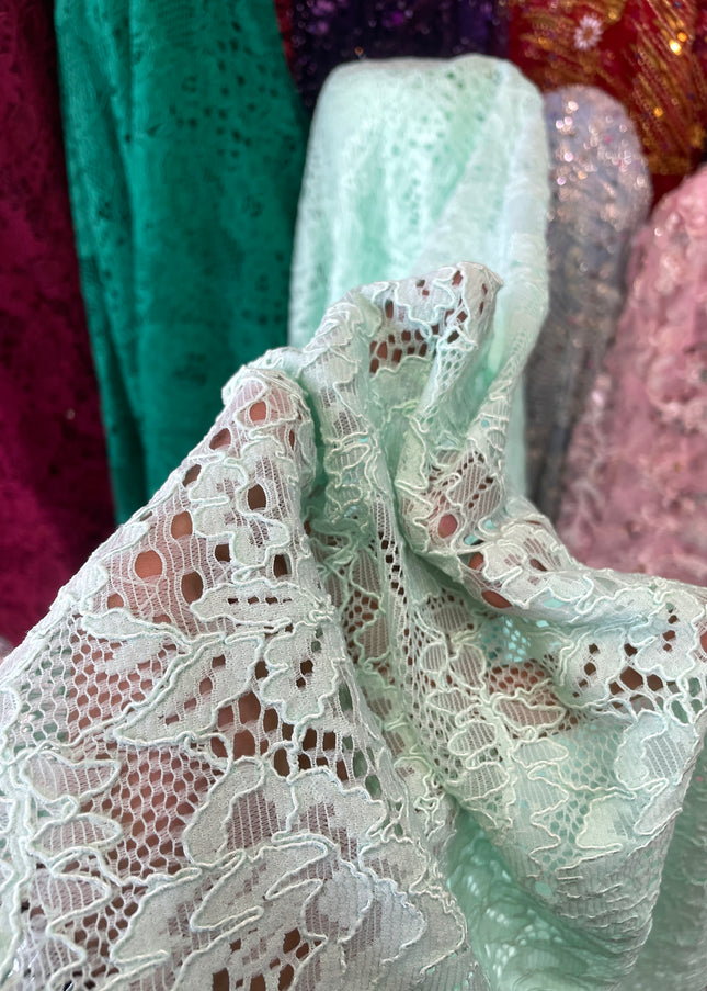 Light Green Chantilly Lace