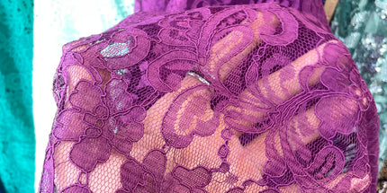 Maroon Chantilly Lace