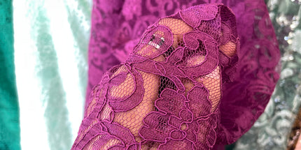 Maroon Chantilly Lace