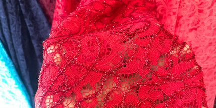 Maroon Chantilly Lace