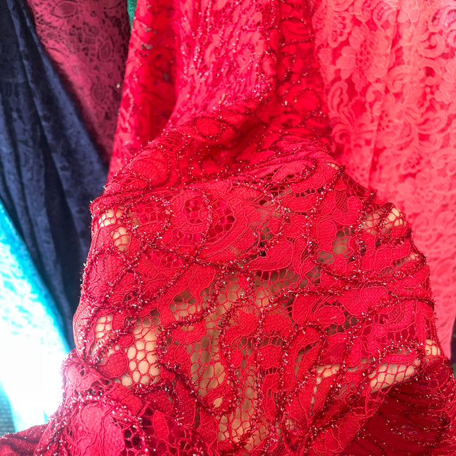 Red Chantilly Lace
