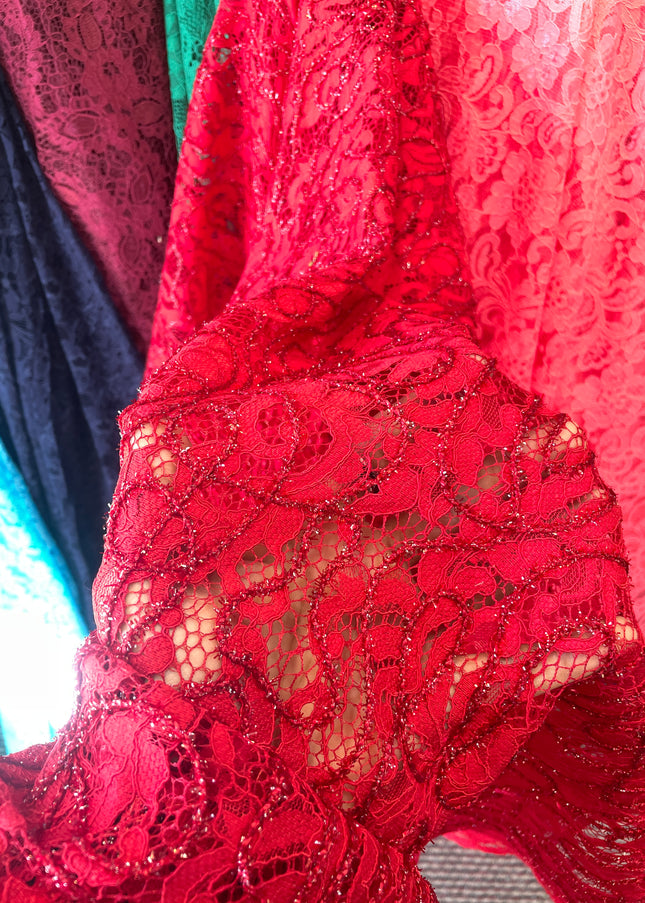 Red Chantilly Lace