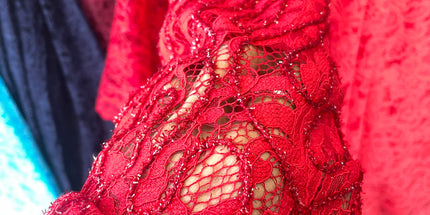 Maroon Chantilly Lace