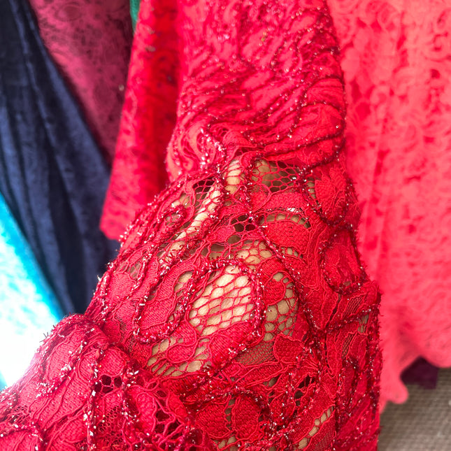 Red Chantilly Lace