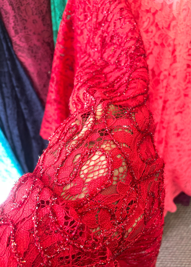 Red Chantilly Lace