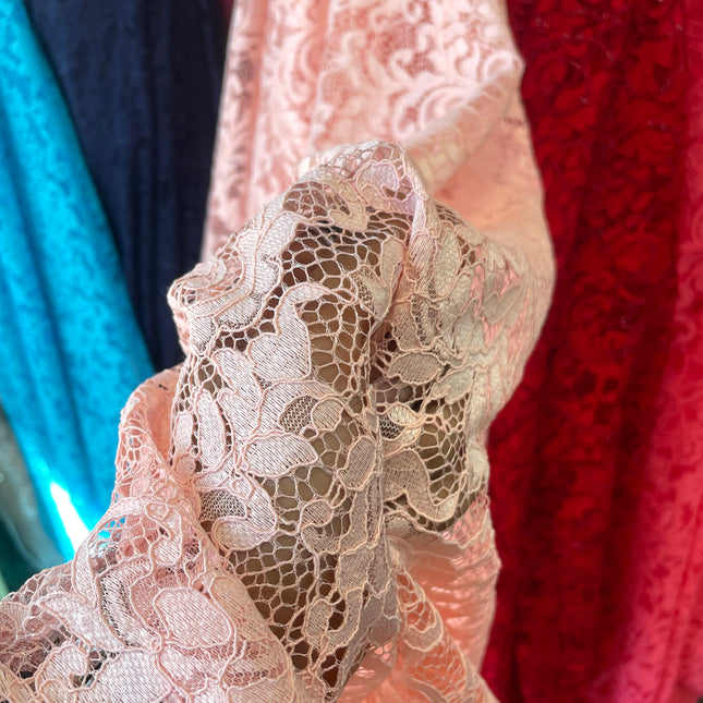 Peach Chantilly Lace