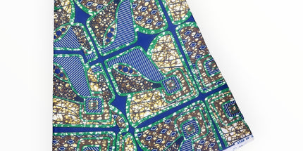 African Print Fabric - 6 Yards - Polycotton