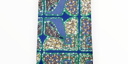 African Print Fabric - 6 Yards - Polycotton