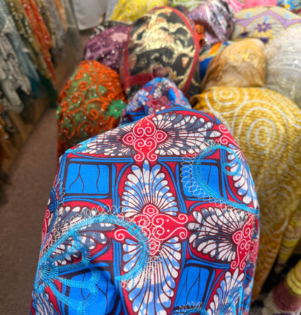 Multi-coloured Cotton Ankara Lace