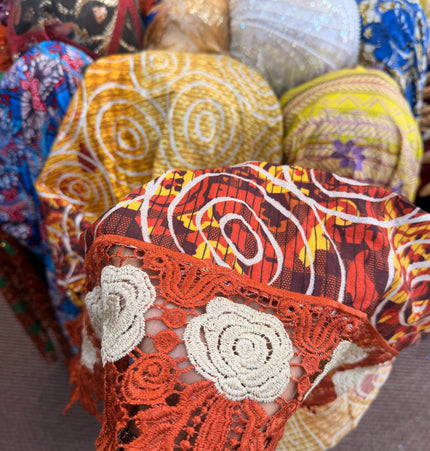 Multi-Coloured Cotton Ankara Lace