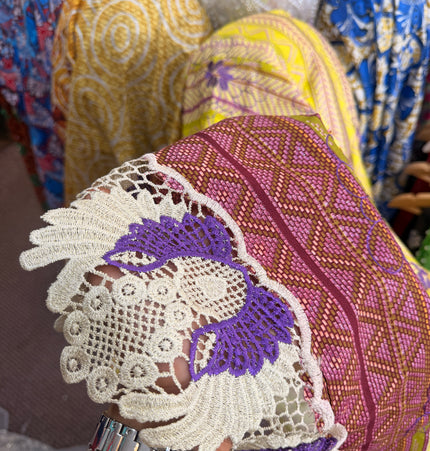 Multi-Coloured Cotton Ankara Lace