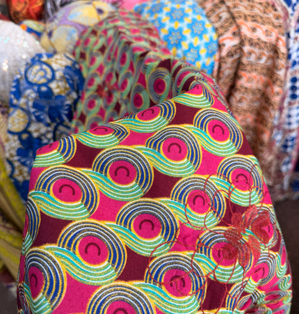 Multi-Coloured Cotton Ankara Lace