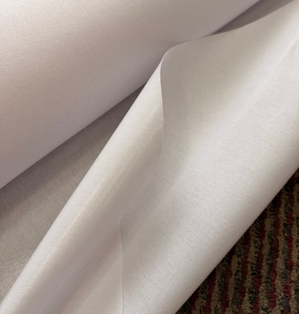 Medium Weight White Cotton Fusible Interfacing Fabric / Metre