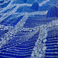 Luxurious Pearl-Beadwork Lace in Royal Blue