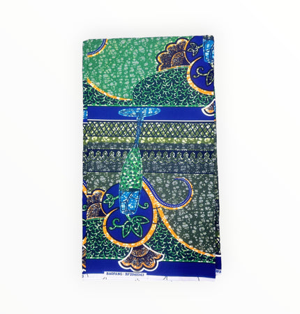 African Print Fabric - 6 Yards - Polycotton