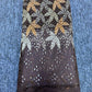 High Class Swiss Lace - Brown & Gold