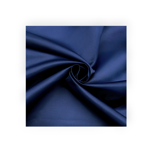 Bridal Duchess Satin - Navy Blue