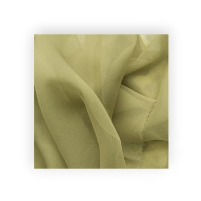 Chiffon Fabric Olive Green
