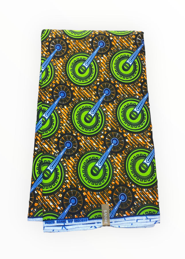 African Print Fabric - 100% Cotton - SANHE