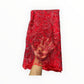 Embroidered Luxury/Elegant Red Beaded Lace