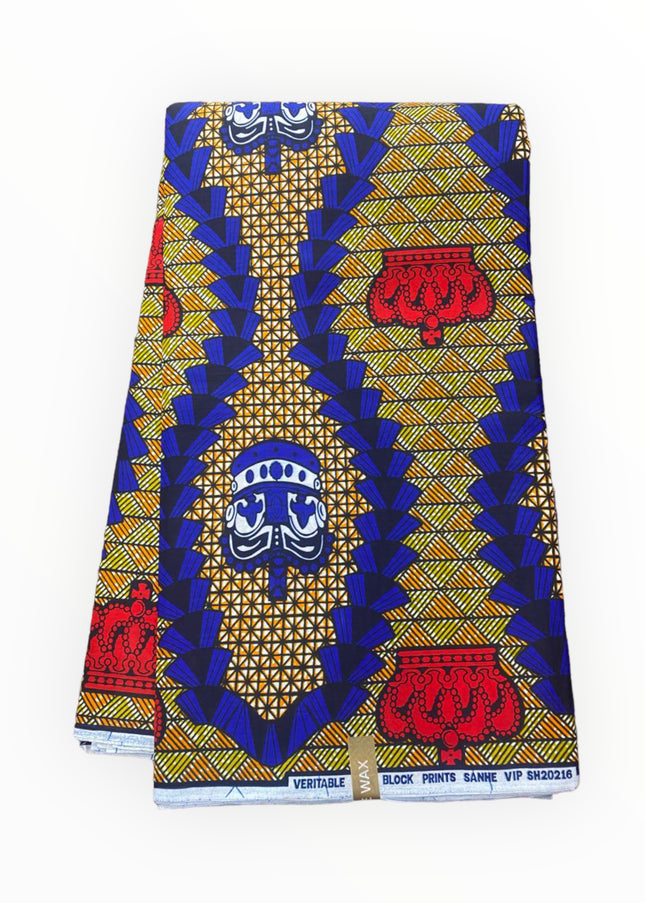 African Print Fabric - 100% Cotton - SANHE