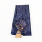 Embroidered Luxury/Elegant Navy Blue Beaded Lace