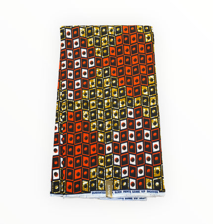 African Print Fabric - 100% Cotton - SANHE