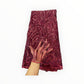 Embroidered Luxury/Elegant Maroon Beaded Lace