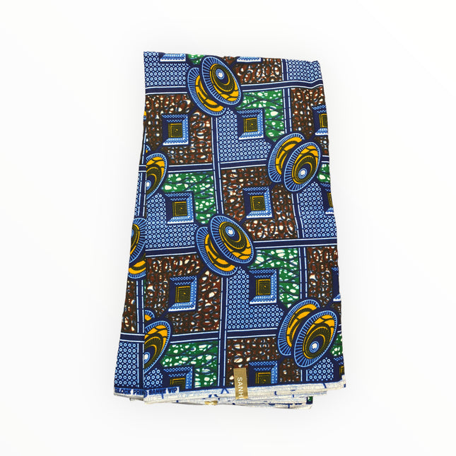 African Print Fabric - 100% Cotton - SANHE