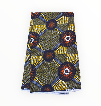 African Print Fabric - 100% Cotton - SANHE