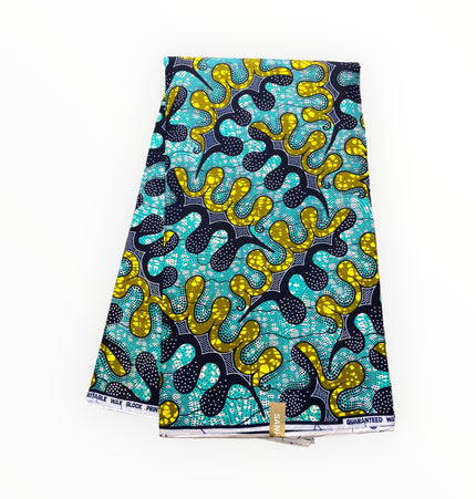 African Print Fabric - 100% Cotton - SANHE