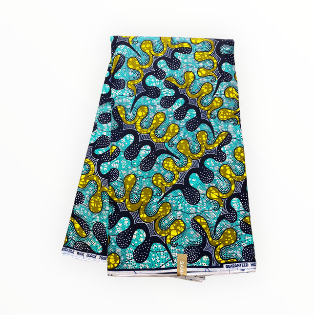 African Print Fabric - 100% Cotton - SANHE
