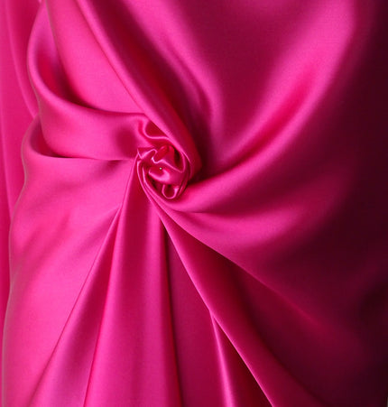 Bridal Duchess Satin - Fuchsia Pink