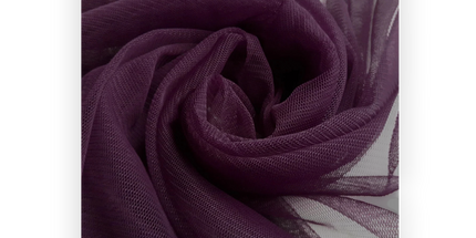 Bridal Tulle Plum Purple