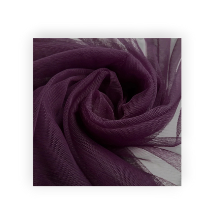 Bridal Tulle Plum Purple