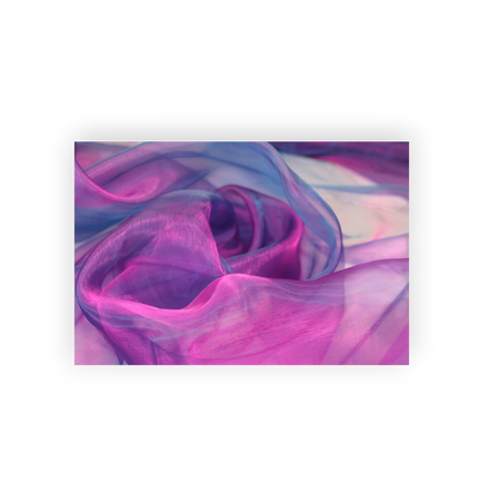Organza Royal Blue / Pinkish