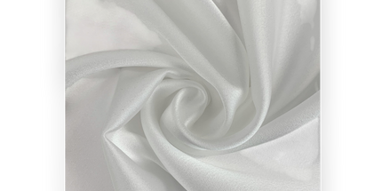 Crepe Back Satin, White