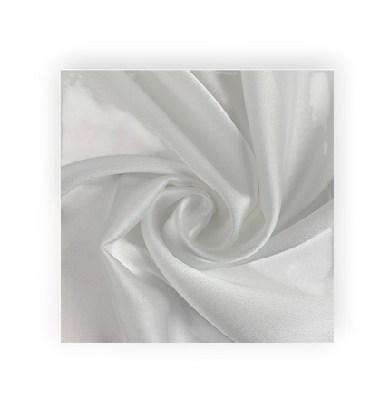 Crepe Back Satin, White
