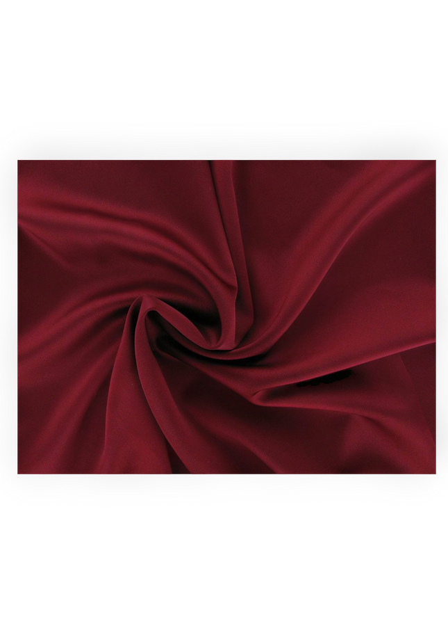 Crepe Back Satin, Wine Red